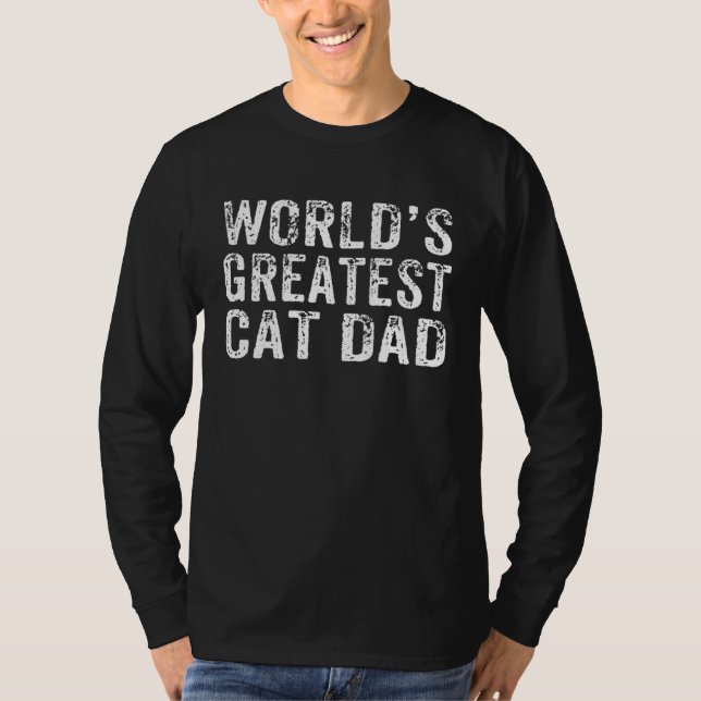 Camiseta World's Greatest Cat Dad Fur Parent Cat Owner   2 (Anverso)