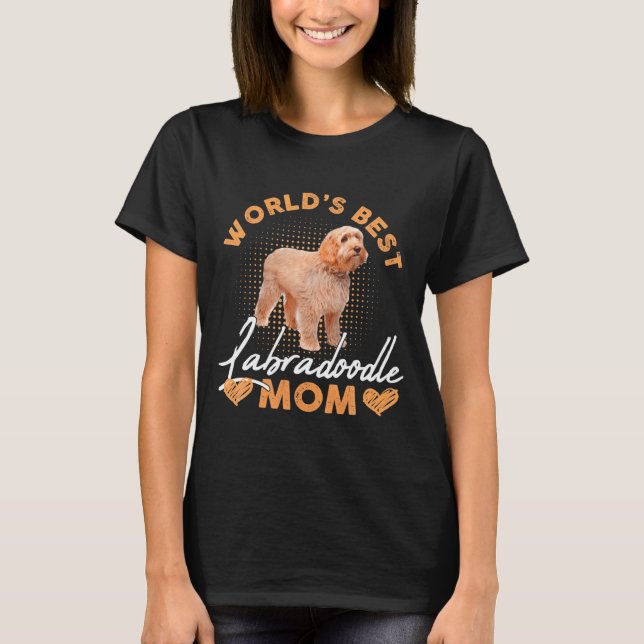 Camiseta Worlds Labradoodle Mom Dog Funny  (Anverso)