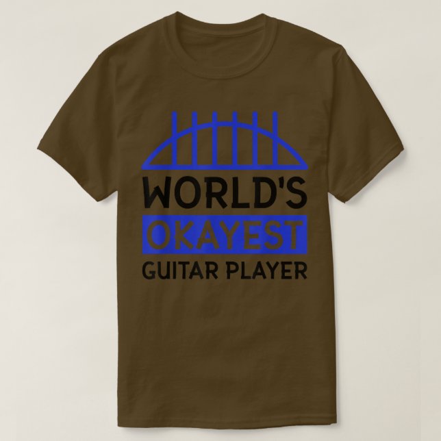 Camiseta World's okayest guitar player 3510 (Diseño del anverso)