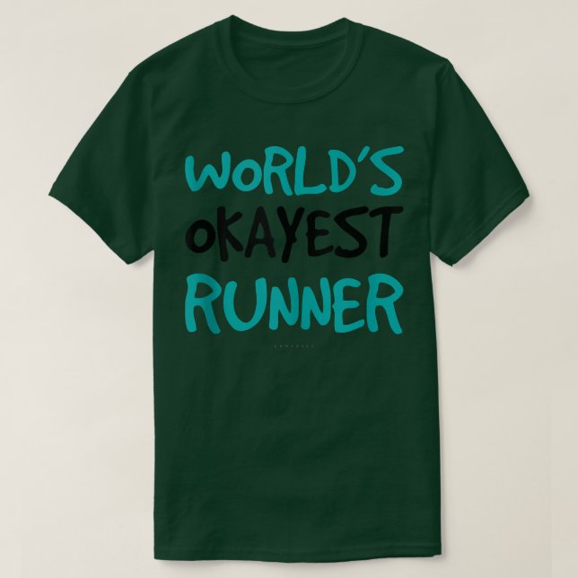 Camiseta Worlds Okayest Runner Tanks  (Diseño del anverso)