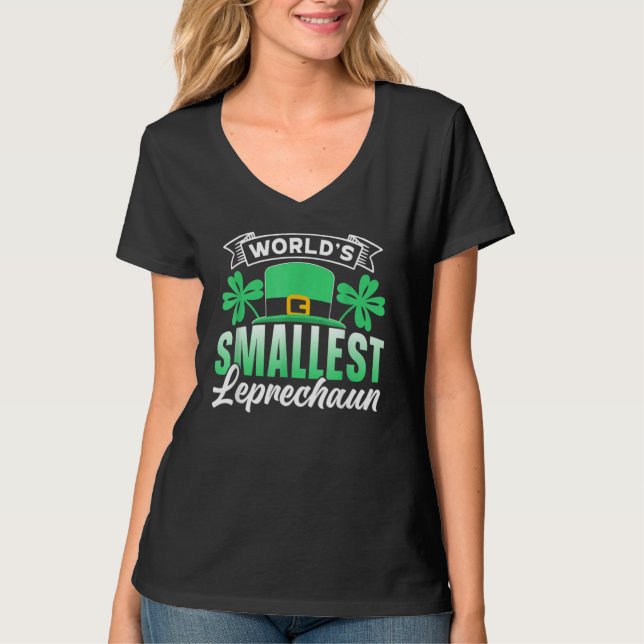 Camiseta World's Smalles Leprechaun Irish Ireland St Patric (Anverso)
