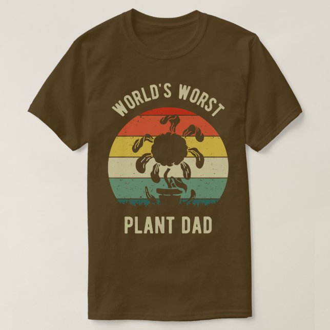 Camiseta Worlds Worlds Plant Dad V (Diseño del anverso)