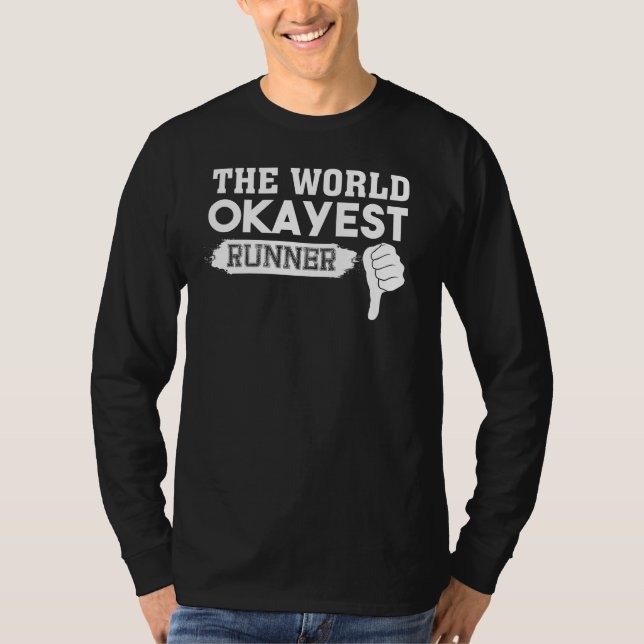 Camiseta Worlest Okayest Runner Lazy Running (Anverso)