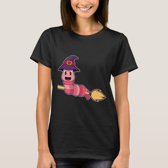 Camiseta Worm Halloween Witch (Anverso)