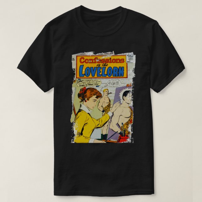 Camiseta Worn Out Lovelorncomic cobertura de libros (Diseño del anverso)