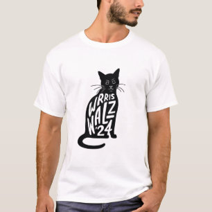 Camiseta "Worris Walz '24" - Arte de tipografía de gato Min