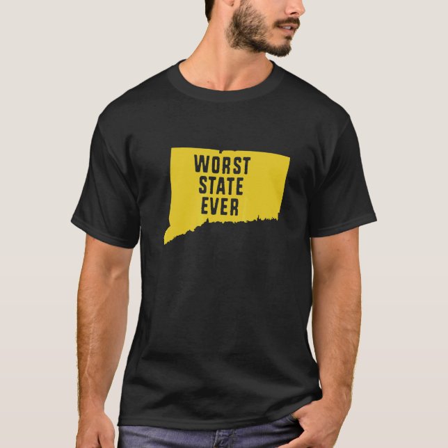 Camiseta Worst State Ever Connecticut (Anverso)