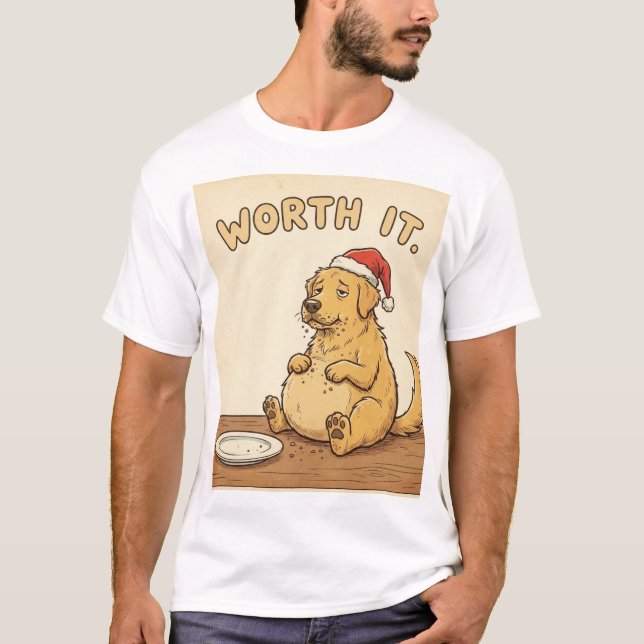 Camiseta Worth It – Holiday Treat Overload Dog Tee (Anverso)