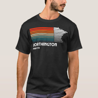 Camiseta Worthington Minnesota Ciudad estilo retro vintage