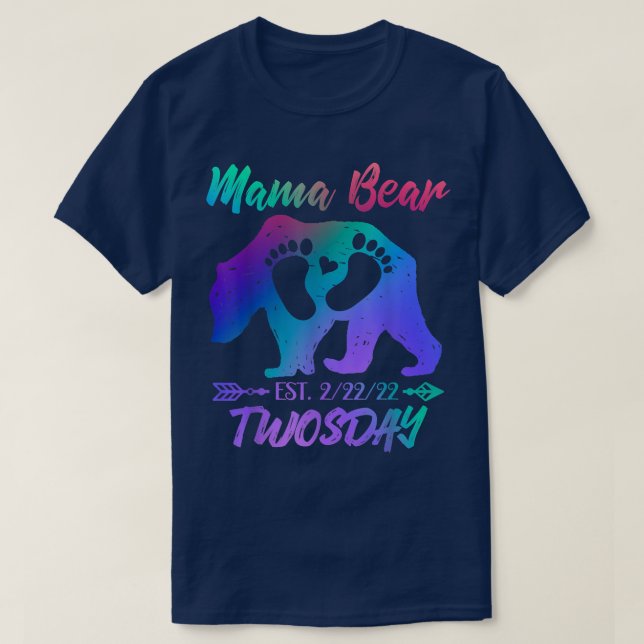 Camiseta wosday Mamá tiene Chica de Recién nacido (Diseño del anverso)