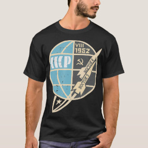 Camiseta Wostok Spaceship Vintage Sputnik USSR Unión Soviét