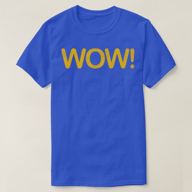 CAMISETA WOW (Diseño del anverso)