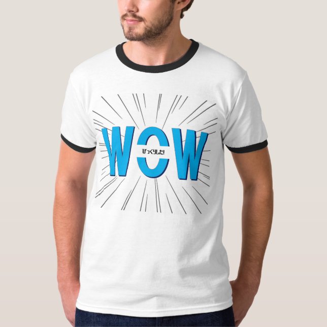 CAMISETA WOW　びっくりした (Anverso)