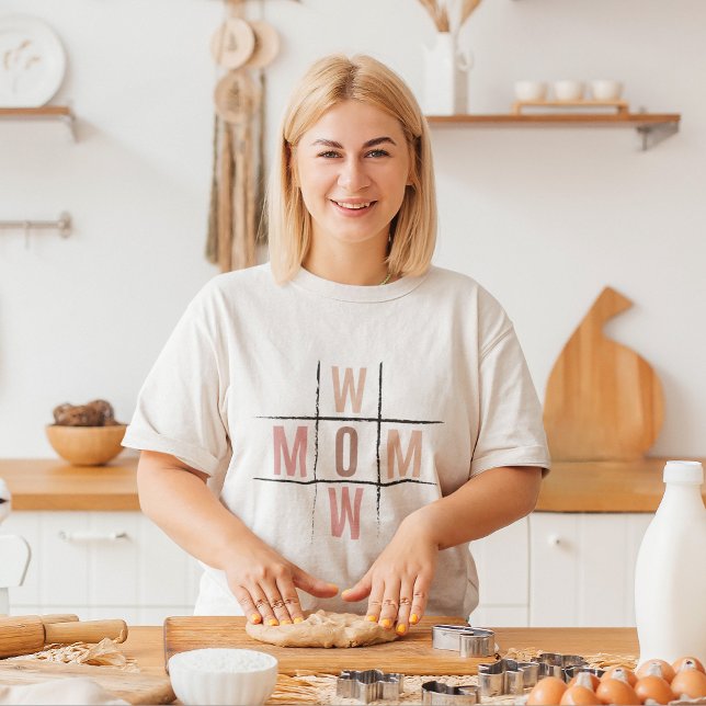 Camiseta Wow mamá tic tac pie Día de la Madre divertido y h (Wow mom tic tac toe board funny Mother’s Day gift.)