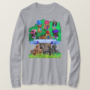 Camiseta Wow Weenies Árbol Familiar Mejor En Show Ladies