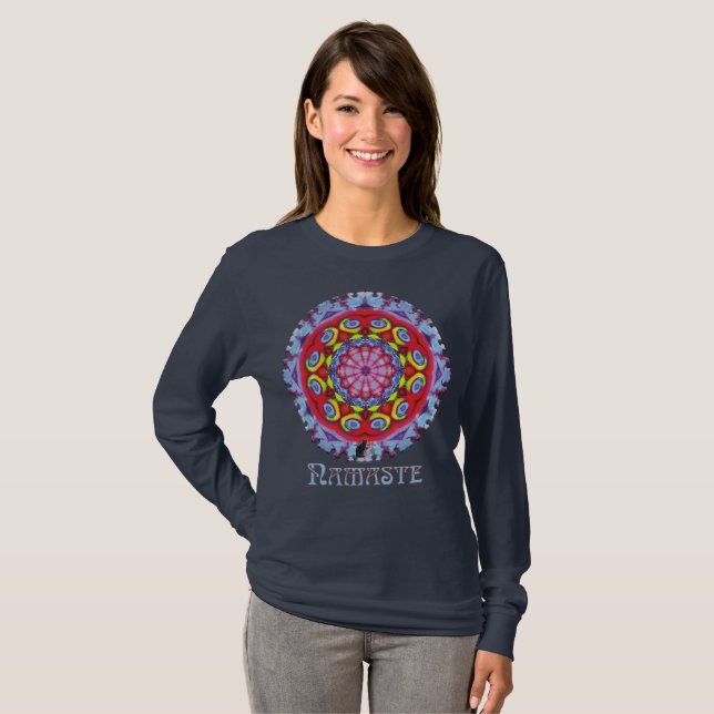 Camiseta Wowzer Namaste Kaleidoscope (Anverso completo)