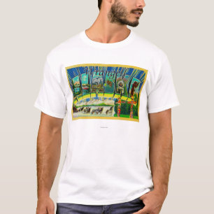 Camiseta Wrangell, Alaska - escenas grandes de la letra