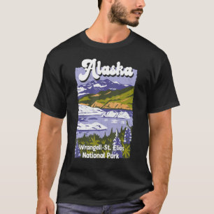Camiseta Wrangell St Elias Parque Nacional Alaska Alaskan W