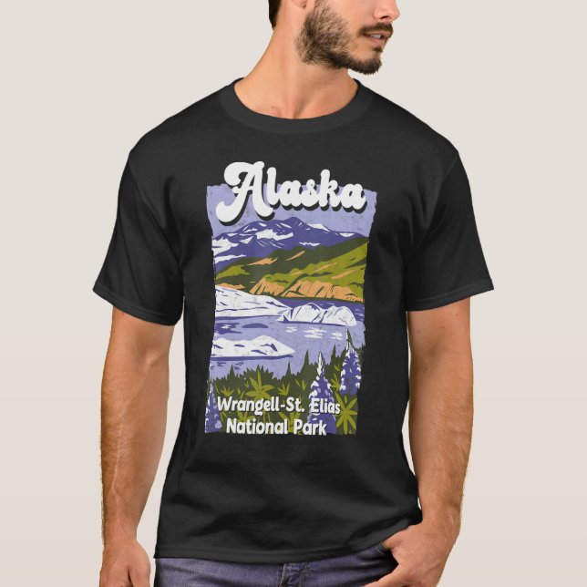 Camiseta Wrangell St Elias Parque Nacional Alaska Alaskan W (Anverso)