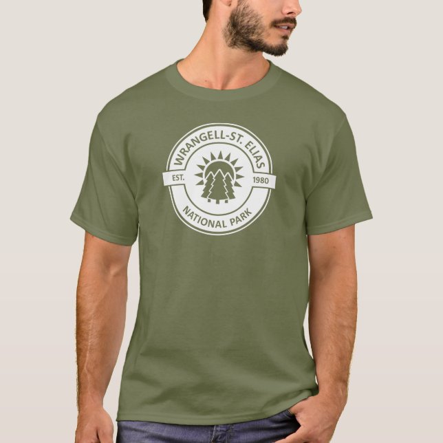 Camiseta Wrangell-St. Parque nacional de Elias Árboles del  (Anverso)