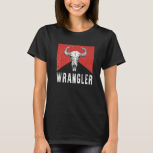 Camiseta Wranglers Bull Skull Música Country Falda de Leop