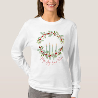 Camiseta Wreath and Candles Advance