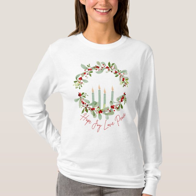 Camiseta Wreath and Candles Advance (Anverso)
