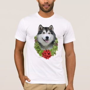 Camiseta Wreath de Alaskan Malamute