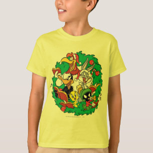 Camiseta Wreath de los Navidades del grupo LOONEY TUNES™