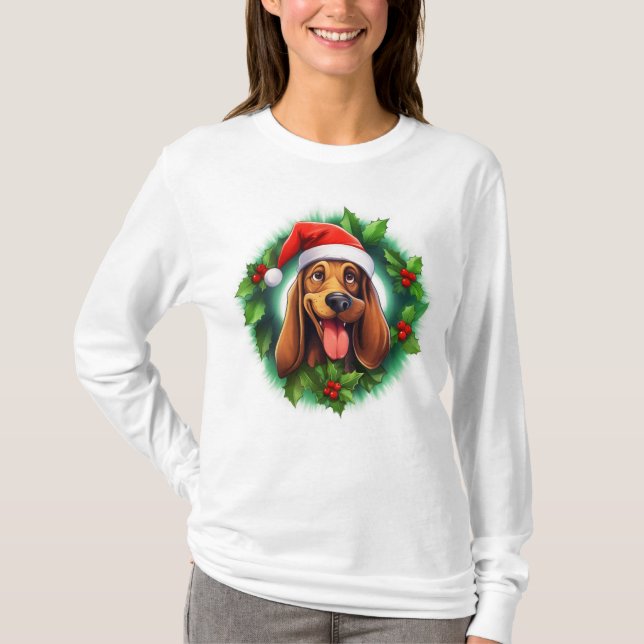 Camiseta Wreath de Navidades sangrientos (Anverso)