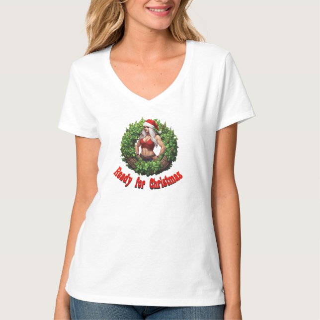 Camiseta Wreath navidades (Anverso)
