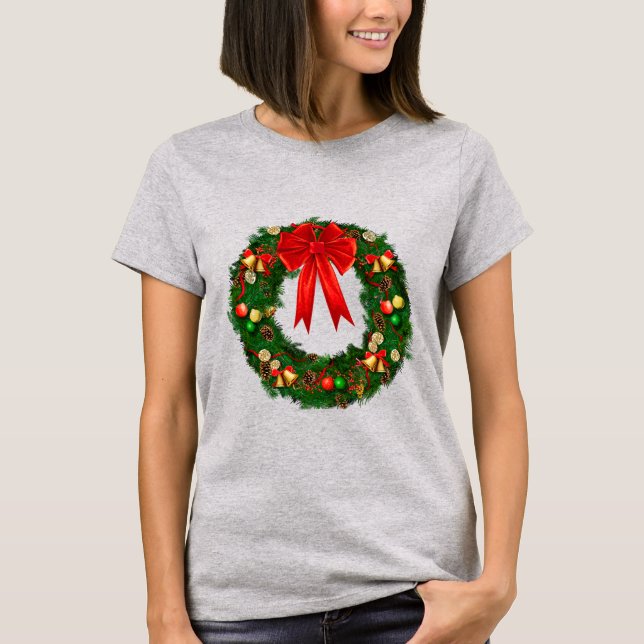 Camiseta Wreath navidades (Anverso)