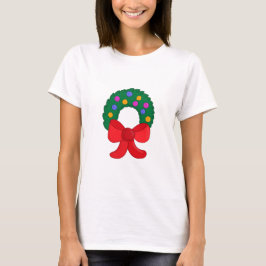 Camiseta Wreath navidades