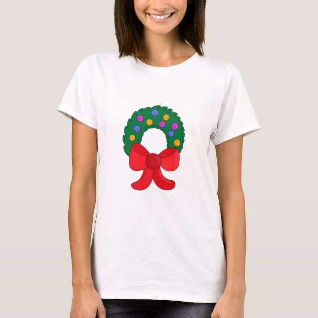 Camiseta Wreath navidades (Anverso)