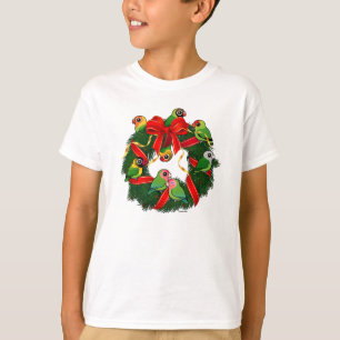 Camiseta Wreath, Navidades Birdorable de Lovebirds