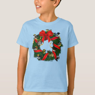 Camiseta Wreath, Navidades de Warblers que se pueden conser