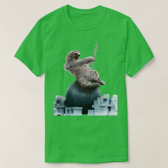 Camiseta Wrecking Ball Sloth (Diseño del anverso)