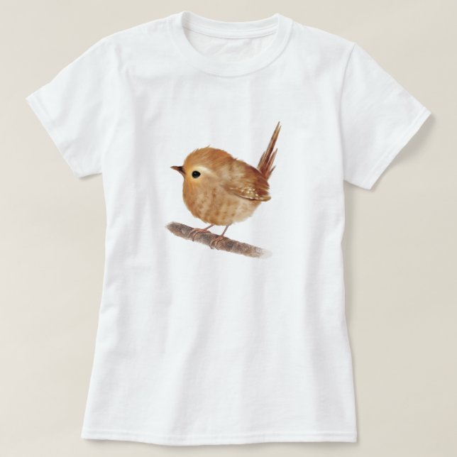 Camiseta Wren Bird (Diseño del anverso)