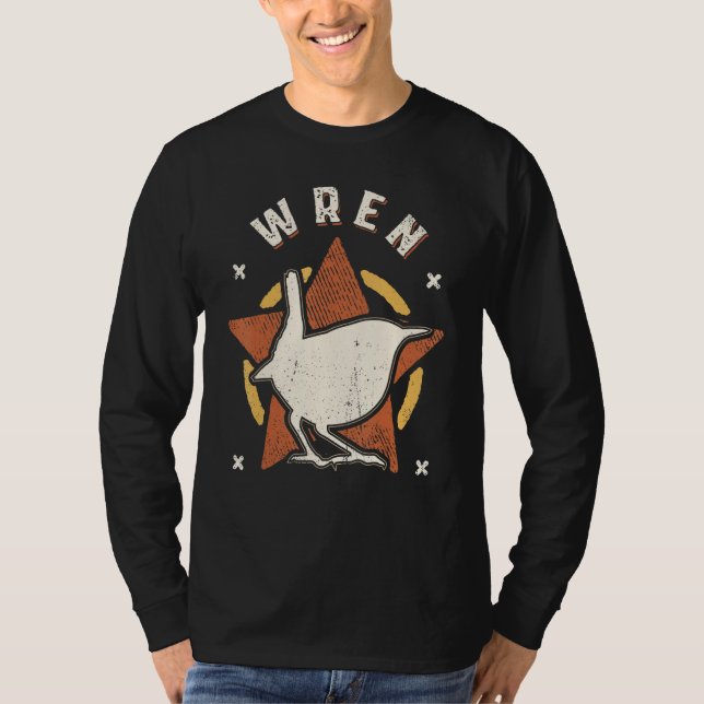 Camiseta Wren Bird Vintage Retro Classic Animal (Anverso)