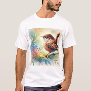 Camiseta Wren in a peaceful garden 201024AREF121 - Watercol