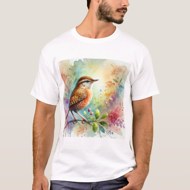 Camiseta Wren in Watercolor 140724AREF109 - Watercolor (Anverso)