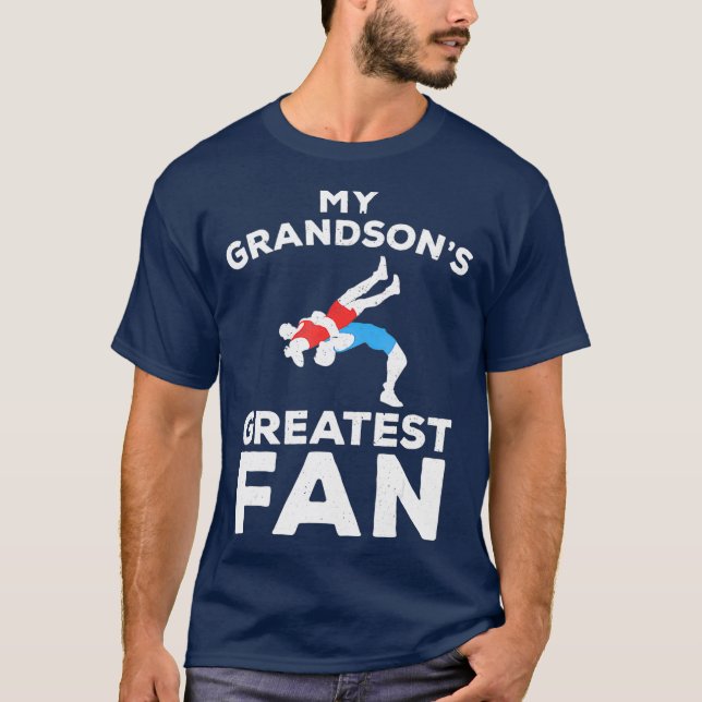 Camiseta Wrestling Boy  for Grandmas and Grandpas (Anverso)