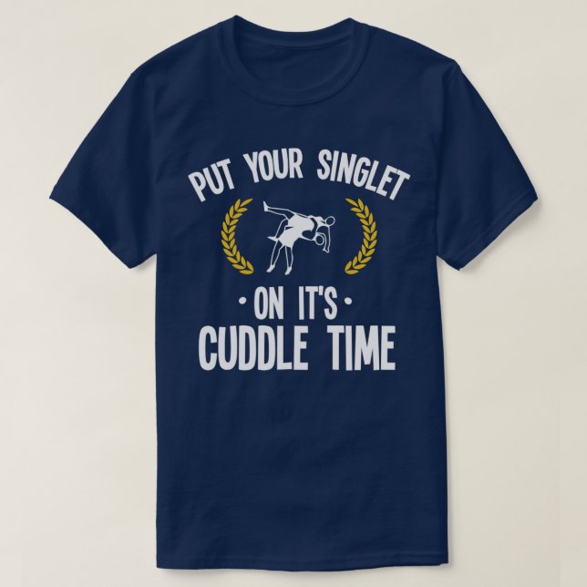 Camiseta Wrestling Put Your Singlet On Christmas Gift For W (Diseño del anverso)