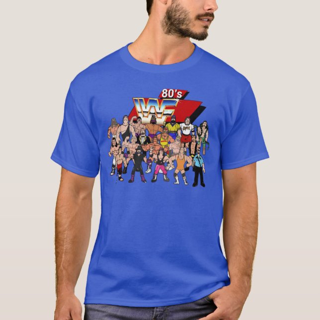 Camiseta Wrestling Roster 80s T-Shirt (Anverso)