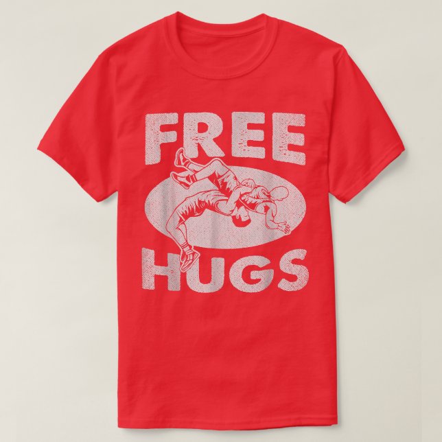 Camiseta Wrestling s  Funny Free Hugs Wrestling  (Diseño del anverso)