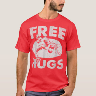Camiseta Wrestling s  Funny Free Hugs Wrestling 