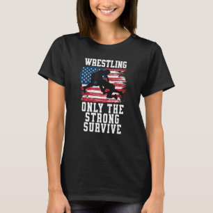 CAMISETA WRESTLING - SOLO LA SOBREVIVIENTE FUERTE