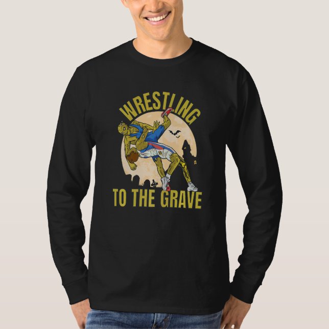 Camiseta Wrestling To The Grave Zombies Wrestling (Anverso)