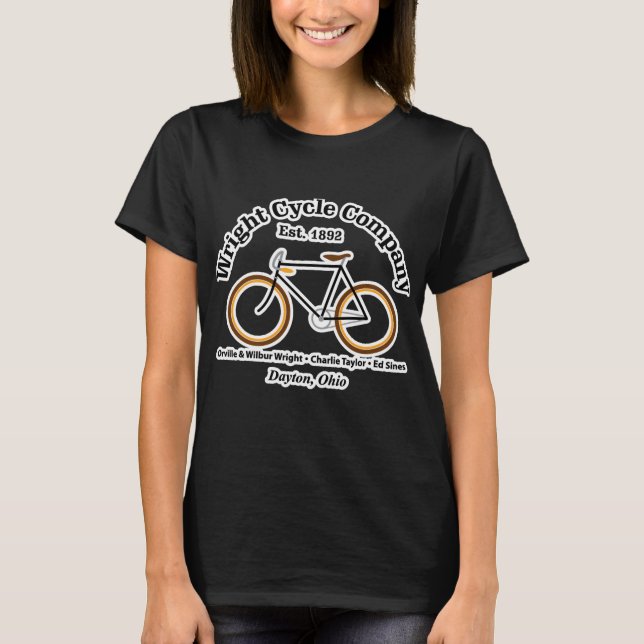 Camiseta Wright Brothers Cycle Bicycle Company (Anverso)