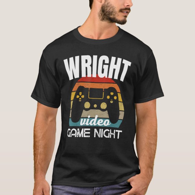 Camiseta Wright Family Video Game Night (Anverso)